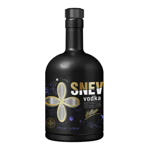 Vodca SNEV(tm) Hard, Vodka Premium din Alcool de Cereale cu Grad Lux, Gust natural, obtinut prin macerare, Fulgi de Ovaz Si Miere