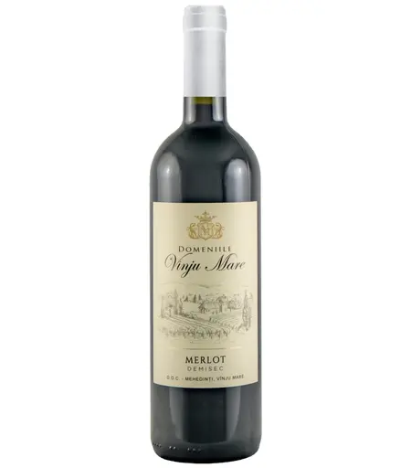 Domeniile Vinju Mare Merlot rosu demisec