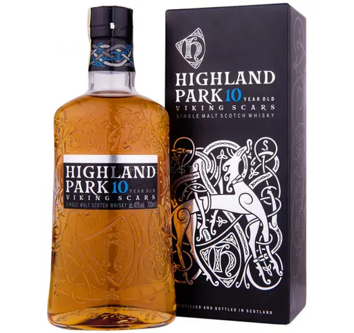 Highland Park 10 YO year old viking scars