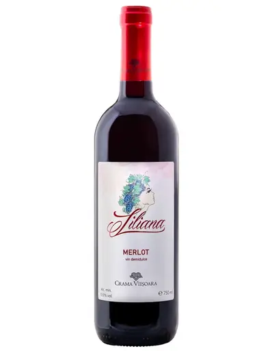 Crama Viisoara liliana merlot vin rosu demidulce