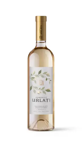 Vin alb demidulce Domeniile Urlati, Sauvignon Blanc si Muscat Ottonel