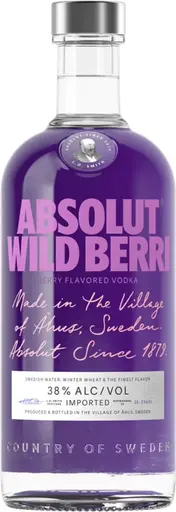 Vodka Absolut WildBerri, alcool