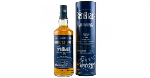 Whisky Benriach 13 ani Cask Bottling Peated/ Oloroso Sherry Cask Finish 2006