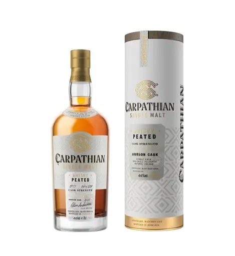 Carpathian Single Malt Peated Cask: Whisky Afumat