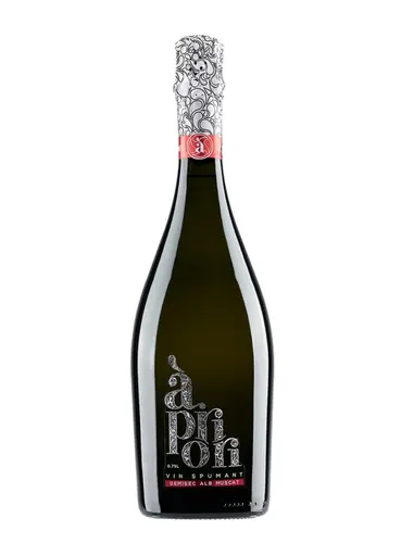 Vin spumant alb demisec Apriori Muscat
