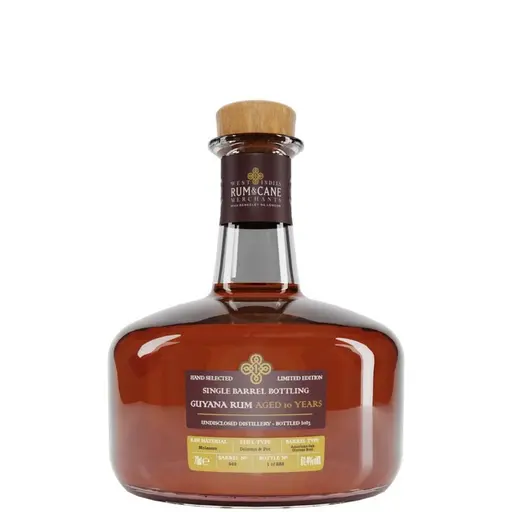 Rum & Cane Merchants Guyana Undisclosed Distillery 10 Ani