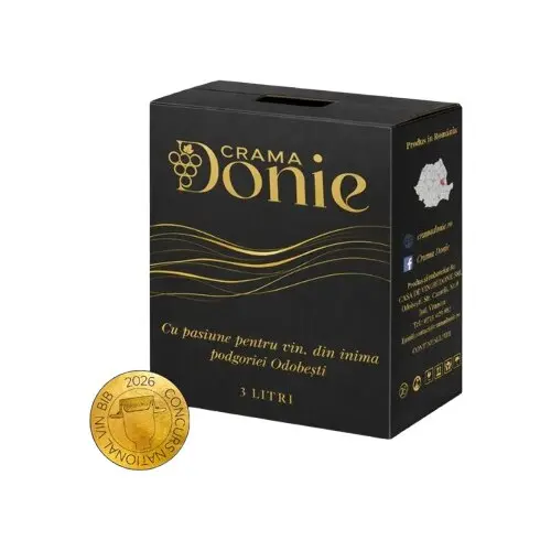 Merlot rose demisec, Crama Donie, Bag in Box