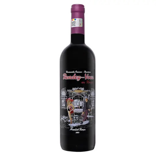 Vin rosu demisec, Cabernet Sauvignon & Merlot, Domeniile Franco Romane Rendez-Vous, Romania