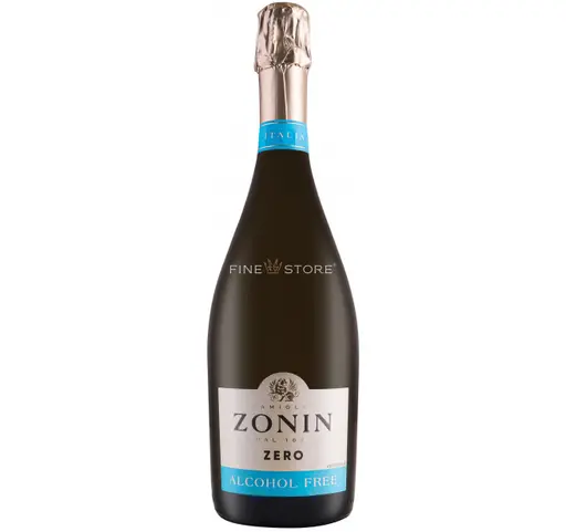 Bautura carbogazoasa fara alcool Zonin Zero, cupaj alb