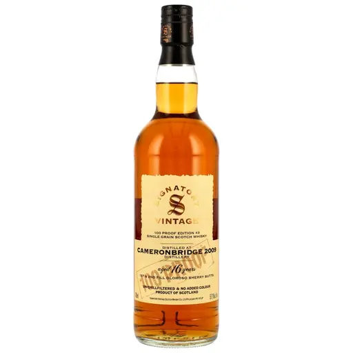 Signatory Vintage Cameronbridge 2009 16 Ani 100 Proof Batch #3