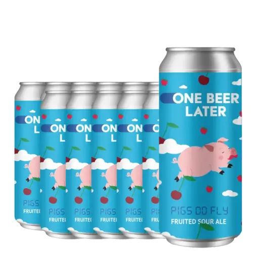 One Beer Later - Pigs Do Fly Fruited Sour Ale - 12 buc. x, - doza