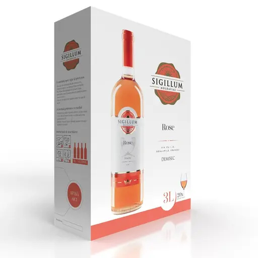 Sigillum Moldaviae, Rose, Demisec, Bag In Box