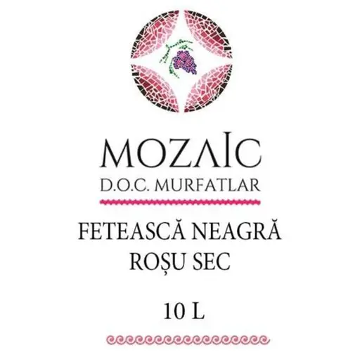 Jidvei Vin Rosu Sec Mozaic Feteasca Neagra BIB