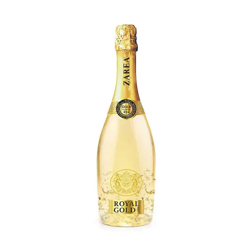 Vin spumant alb Zarea Royal Gold cu foita de aur 23K, Magnum