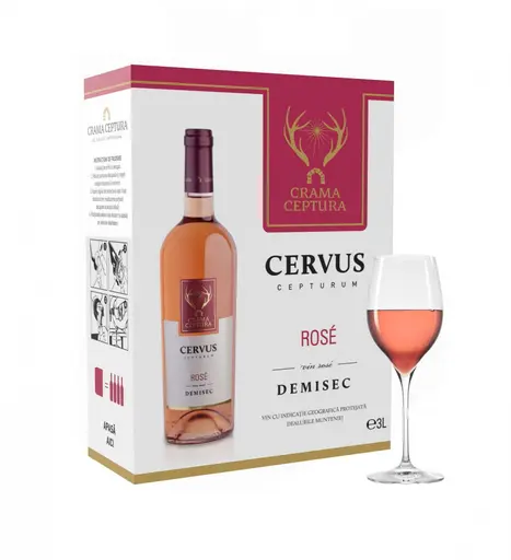 Crama Ceptura bag box vin rose demisec