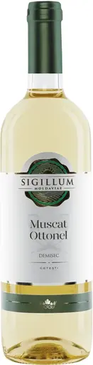 Vin alb demisec Sigillum Muscat Ottonel, alcool