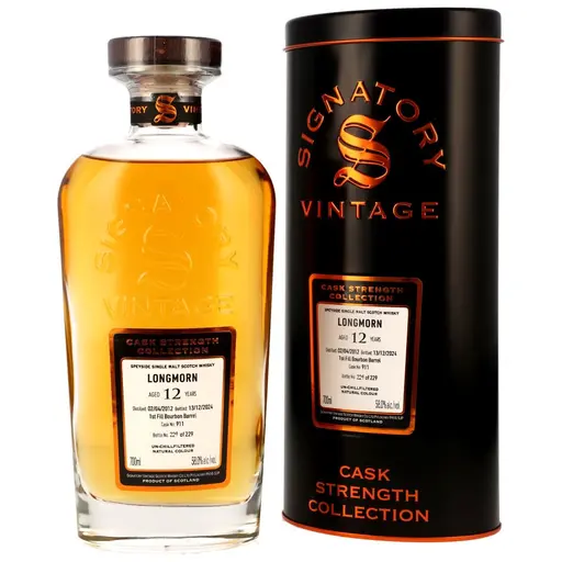 Signatory Vintage Cask Strength Collection Longmorn 2012 12 Ani