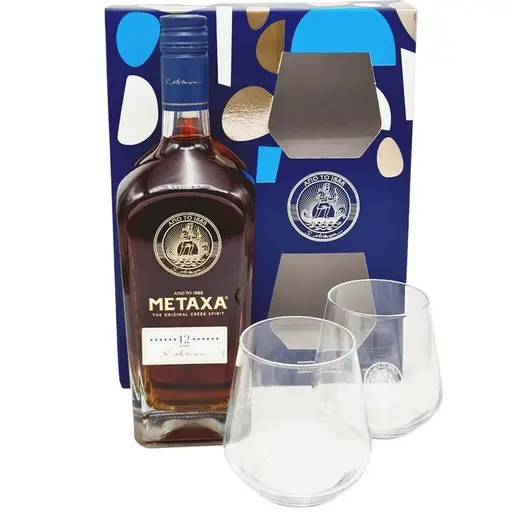 Metaxa 12* 2 Glasses