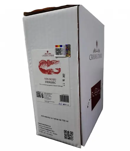 Crama Darie Bag in Box Rosu Demisec