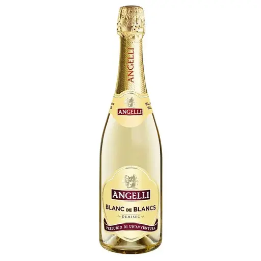 Vin spumant demisec Angelli Blanc de Blancs, Romania