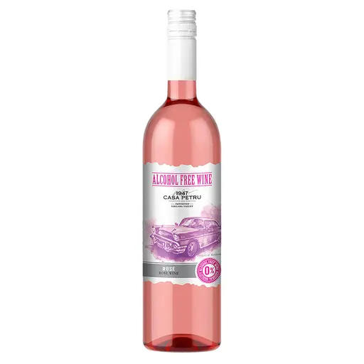 Vin rose demidulce fara alcool Cabernet-Sauvignon&Pinot Noir Casa Petru