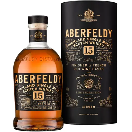 Aberfeldy 15 Ani Cabernet Sauvignon Wine Casks Whisky
