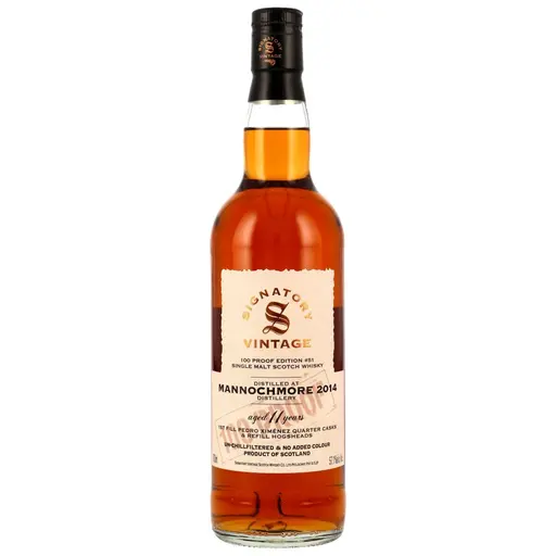 Signatory Vintage Mannochmore 2014 11 Ani 100 Proof Batch #51