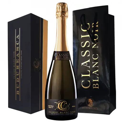 Budureasca spumant classic blanc noir extra brut gift bag