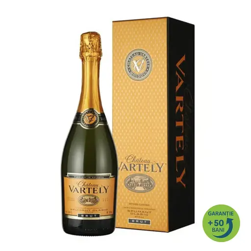 Chateau Vartely Spumant clasic alb brut Chardonnay