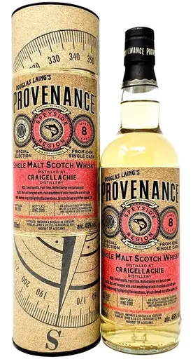 Provenance Craigellachie Single Malt Scotch Whisky 8 Ani