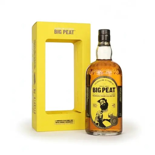 Whisky Big Peat 15th Anniversary, chihlimbar intens, blended malt