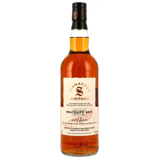 Signatory Vintage Macduff 2011 13 Ani 100 Proof Batch #55