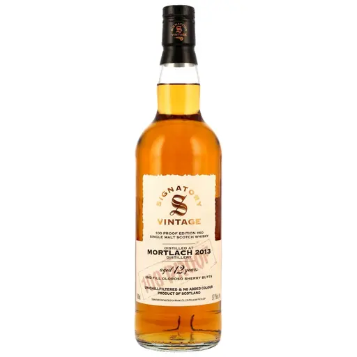Signatory Vintage Mortlach 2013 12 Ani 100 Proof Batch #60