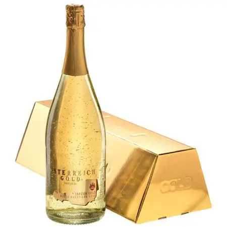 Osterreich Gold Vin Spumant Cu Foita Aur 23k Magnum