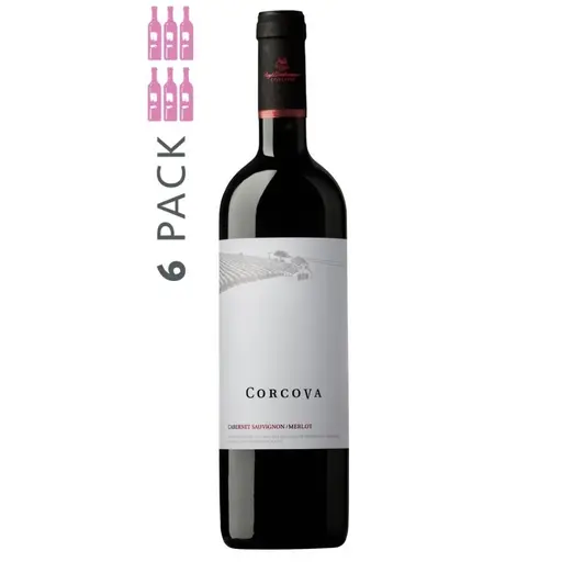 CORCOVA Cupaj Cabernet Sauvignon Merlot Syrah 2020 Cutie 6 Sticle