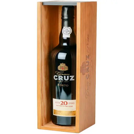 Vin Rosu Porto Cruz, 20 YO, Cutie lemn