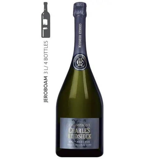 CHARLES HEIDSIECK Brut Reserve JEROBOAM - in Cutie de Lemn