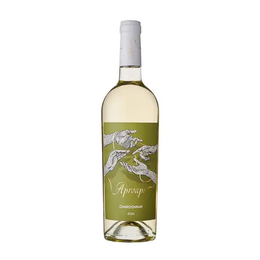Vin alb sec Chardonnay Aproape, galben auriu