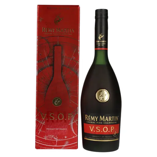 Cognac Remy Martin V.S.O.P Fine Champagne Frosted glass Design in Giftbox