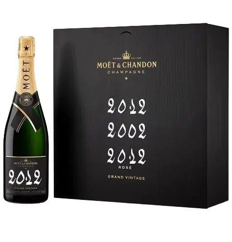 Moet & Chandon Grand Vintage Blanc 2002, Blanc 2012,Rose 2012
