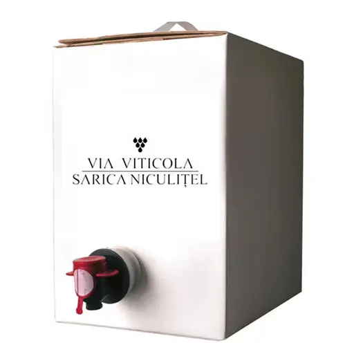 Vin alb sec Via Viticola Sarica Niculitel Premium Sauvignon Blanc, Bag in Box