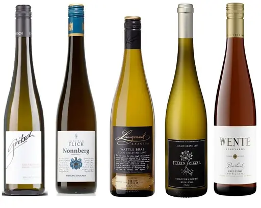 Pachet Riesling din 5 tari: Germania, Franta, Italia, SUA si Austria