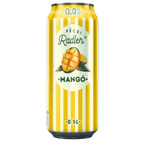 Bere blonda fara alcool Pecsi Radler Mango, Ungaria