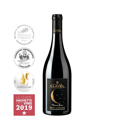 Domaine Claire Clavel Clair de Lune Cotes du Rhone Villages Saint Gervais Rouge - Vin Rosu Sec - Franta