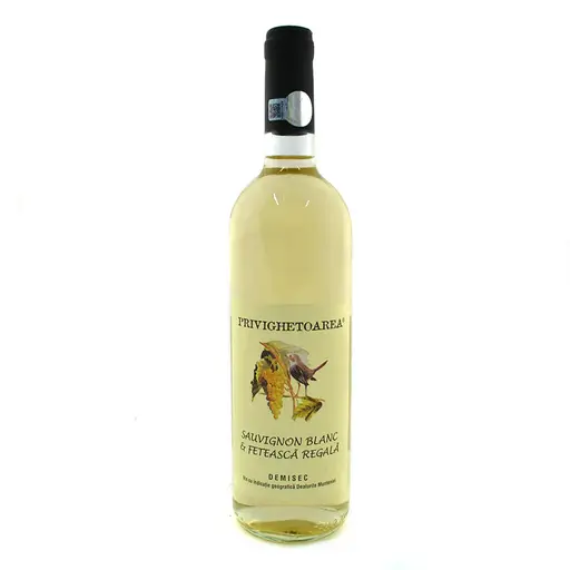 Vin alb demisec Privighetoarea, Sauvignon Blac si Feteasca Regala