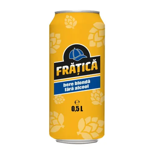 Bere blonda fara alcool pasteurizata Fratica