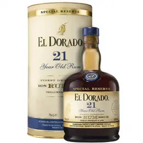 Rom negru El Dorado Special Reserve 21 Years Old Cask Aged Demerara, Guyana