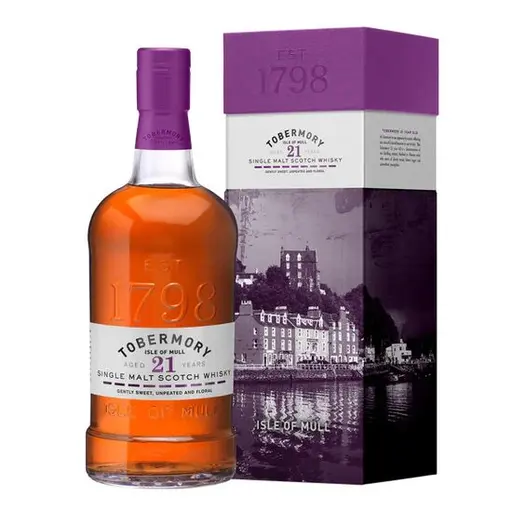 Tobermory Single Malt Scotch Whisky 21 ani