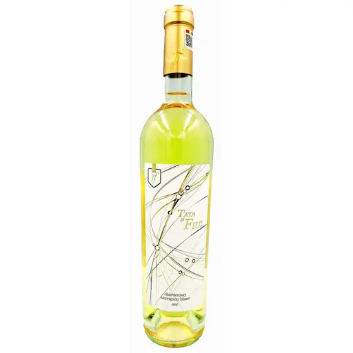 Vin alb Tata si Fiul Chardonnay & Sauvignon Blanc sec