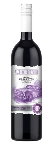 Vin rosu demidulce fara alcool Cabernet Sauvignon Casa Petru